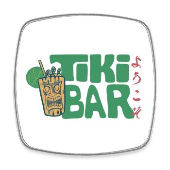 Welcome to the Tokyo Tiki Bar in Japanese - Viereckiger Kühlschrankmagnet - Weiß - Vorne