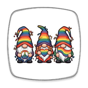 LGBT Pride Month - Liebe ist Liebe - Viereckiger Kühlschrankmagnet - Weiß - Vorne