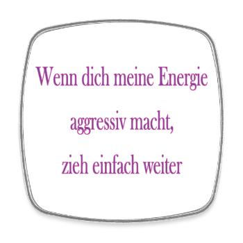 Energie - Viereckiger Kühlschrankmagnet - Weiß - Vorne