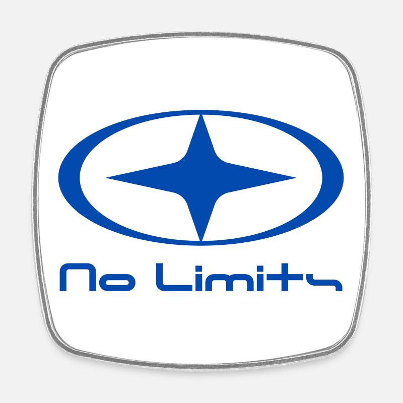 No Limits - Square fridge magnet - white