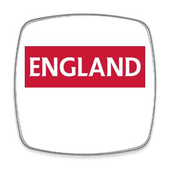 England's proud rugby nation design - Square fridge magnet - white - Front