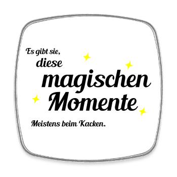 Magische Momente - Viereckiger Kühlschrankmagnet - Weiß - Vorne