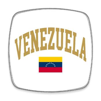 Venezuela Flagge - Viereckiger Kühlschrankmagnet - Weiß - Vorne