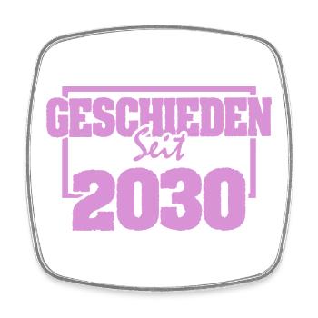 Divorced 2030 - Square fridge magnet - white - Front