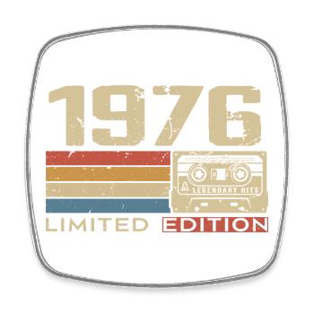 Legends 1976 Vintage 1976 Jubilee 1976 vintage - Square fridge magnet - white - Front