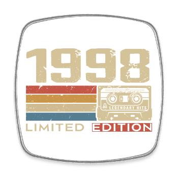 Légendes 1998 Millésime 1998 Jubilé 1998 vintage  - Magnet carré - blanc - Devant