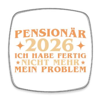 Retraité 2026 Adieu collègue de travail Pension - Magnet carré - blanc - Devant