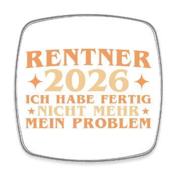 Retraité 2026 Adieu collègue de travail départ à la retraite - Magnet carré - blanc - Devant