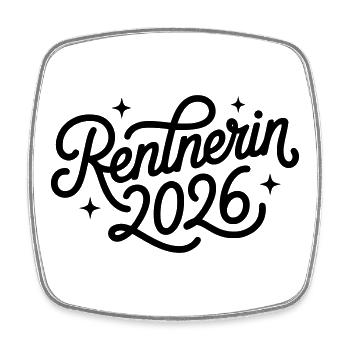 Pensioner 2026 - Square fridge magnet - white - Front