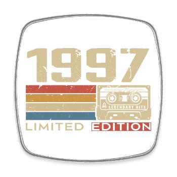 Légendes 1997 Millésime 1997 Jubilé 1997 vintage  - Magnet carré - blanc - Devant