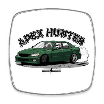 Apex Hunter - Viereckiger Kühlschrankmagnet - Weiß - Vorne