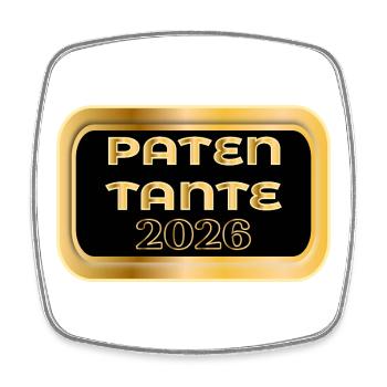 PATENTANTE 2026 CHRISTLICHER GLAUBE - Viereckiger Kühlschrankmagnet - Weiß - Vorne