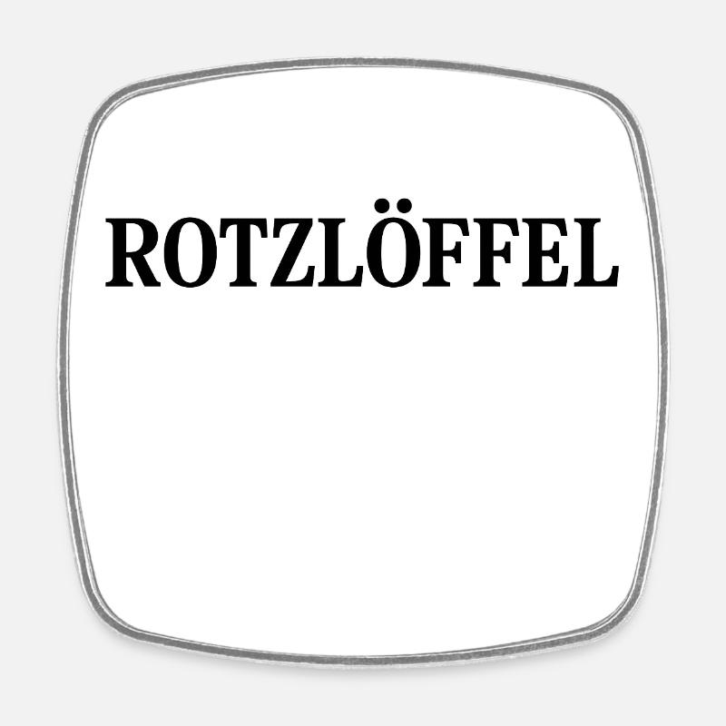R0TZLÖFFEL - Square fridge magnet - white
