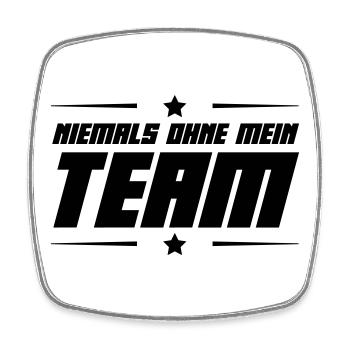 Team - Square fridge magnet - white - Front