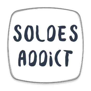 Sale Addict Humor Shopping und Mode - Viereckiger Kühlschrankmagnet - Weiß - Vorne