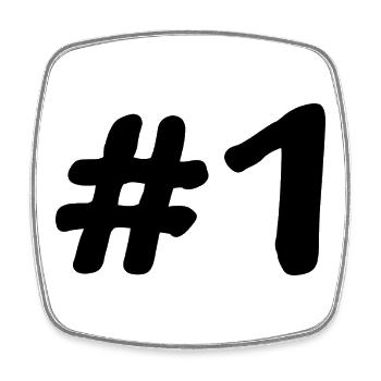 1. 1 year. 1st ANNIVERSARY. 1 YEAR ANNIVERSARY - Square fridge magnet - white - Front