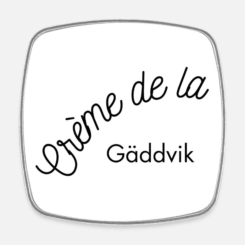 Crème de la Gäddvik - Magnet carré - blanc