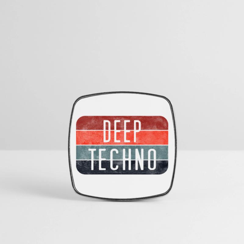 Deep Techno Gradient Stripes Square fridge magnet