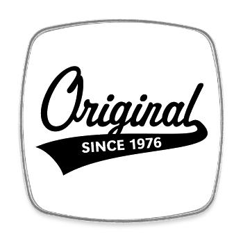 Original Since 1976 (Year of Birth, Birthday / B) - Square fridge magnet - white - Front
