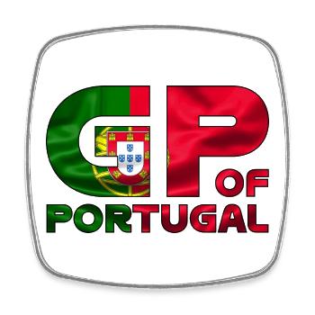 portugal_gp - Viereckiger Kühlschrankmagnet - Weiß - Vorne