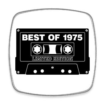 Best of 1975 Limitierte Edition 50 Geburtstag - Viereckiger Kühlschrankmagnet - Weiß - Vorne