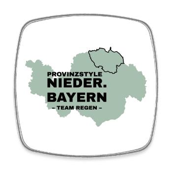 Lower Bavaria | RAIN - Square fridge magnet - white - Front