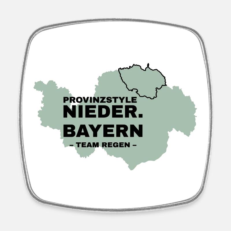 Lower Bavaria | RAIN - Square fridge magnet - white