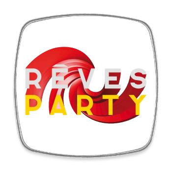 RÊVE PARTY #1 - let's talk - Magnet carré - blanc - Devant