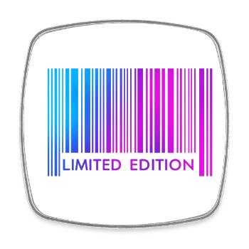 ÉDITION LIMITÉE - CODE-BARRES - Magnet carré - blanc - Devant