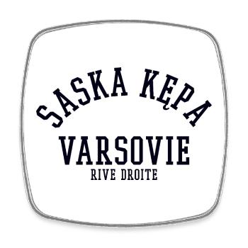 Saska Kepa Warszawa Warsaw - Square fridge magnet - white - Front