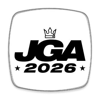 Jga 2026 Bachelor Party - Square fridge magnet - white - Front