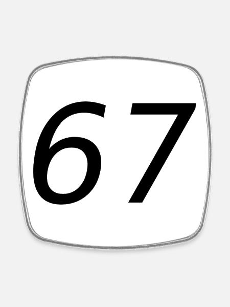 67 - Magnet carré - blanc