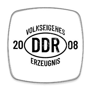 DDR Geburtstag Shirt, Hoodie, Tasse Jahrgang 2008 - Viereckiger Kühlschrankmagnet - Weiß - Vorne