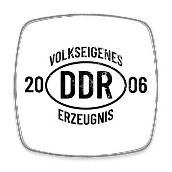 DDR Geburtstag Shirt, Hoodie, Tasse Jahrgang 2006 - Viereckiger Kühlschrankmagnet - Weiß - Vorne