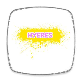 Hyeres as Sun - Square fridge magnet - white - Front