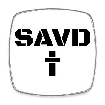 Redeemed Cross Bible Christian Faith Jesus Erl - Square fridge magnet - white - Front