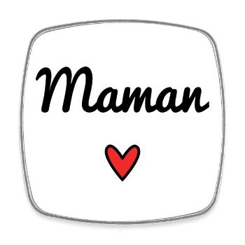 HERZ. MAMA. MUTTERTAG. PARTY. ALLES GUTE ZUM GEBURTSTAG - Viereckiger Kühlschrankmagnet - Weiß - Vorne
