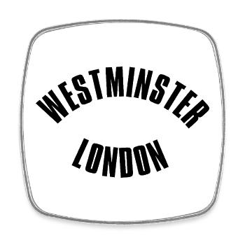 Westminster London Emblem - Square fridge magnet - white - Front