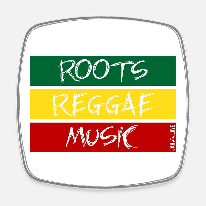 roots reggae music - Magnet carré - blanc