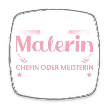 Handwerkerin Chefin oder Meisterin - Malerin - Viereckiger Kühlschrankmagnet - Weiß - Vorne
