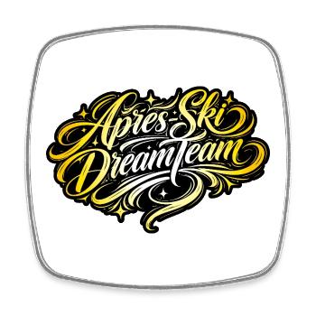 Après Ski Dream Team - Magnet carré - blanc - Devant