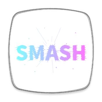 Tennis & Padel Smash Design for Players - Square fridge magnet - white - Front