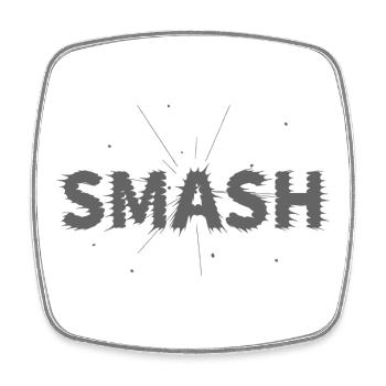 Tennis & Padel Smash Hoodie, T-shirt, Bag - Square fridge magnet - white - Front