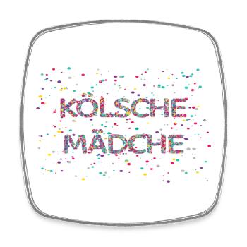 Costume de confettis pour les filles de Cologne Girls - Magnet carré - blanc - Devant