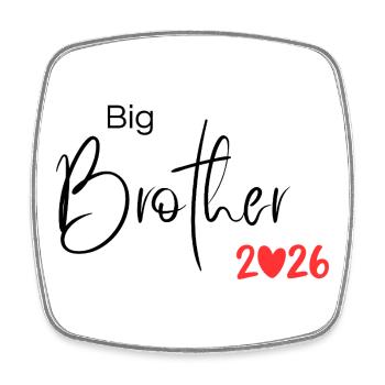 Big Brother 2026 – Proud Big Brother - Square fridge magnet - white - Front