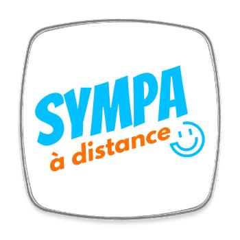 Cool from a distance - Square fridge magnet - white - Front