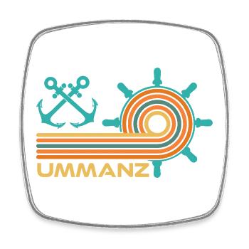 Ostsee Urlaub INSEL UMMANZ Lustiges - Viereckiger Kühlschrankmagnet - Weiß - Vorne