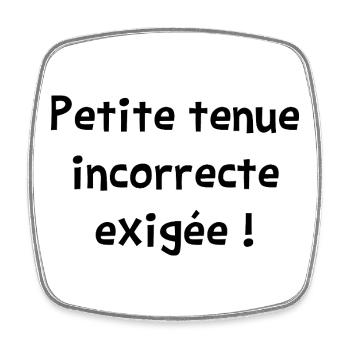 INCORRECT OUTFIT REQUIRED! (love) - Square fridge magnet - white - Front