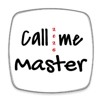 Master 2026 Graduation Graduation - Square fridge magnet - white - Front