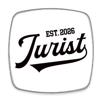 Jurist 2026 Diploma Study Law Study Student - Square fridge magnet - white - Front